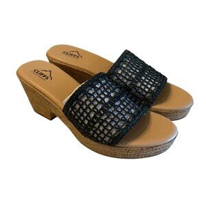 Cliffs by White Mountain Women's Biankka Espadrille Black Size 10 NWB